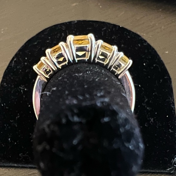 Sterling silver Citrine gemstone ring - Picture 3 of 5